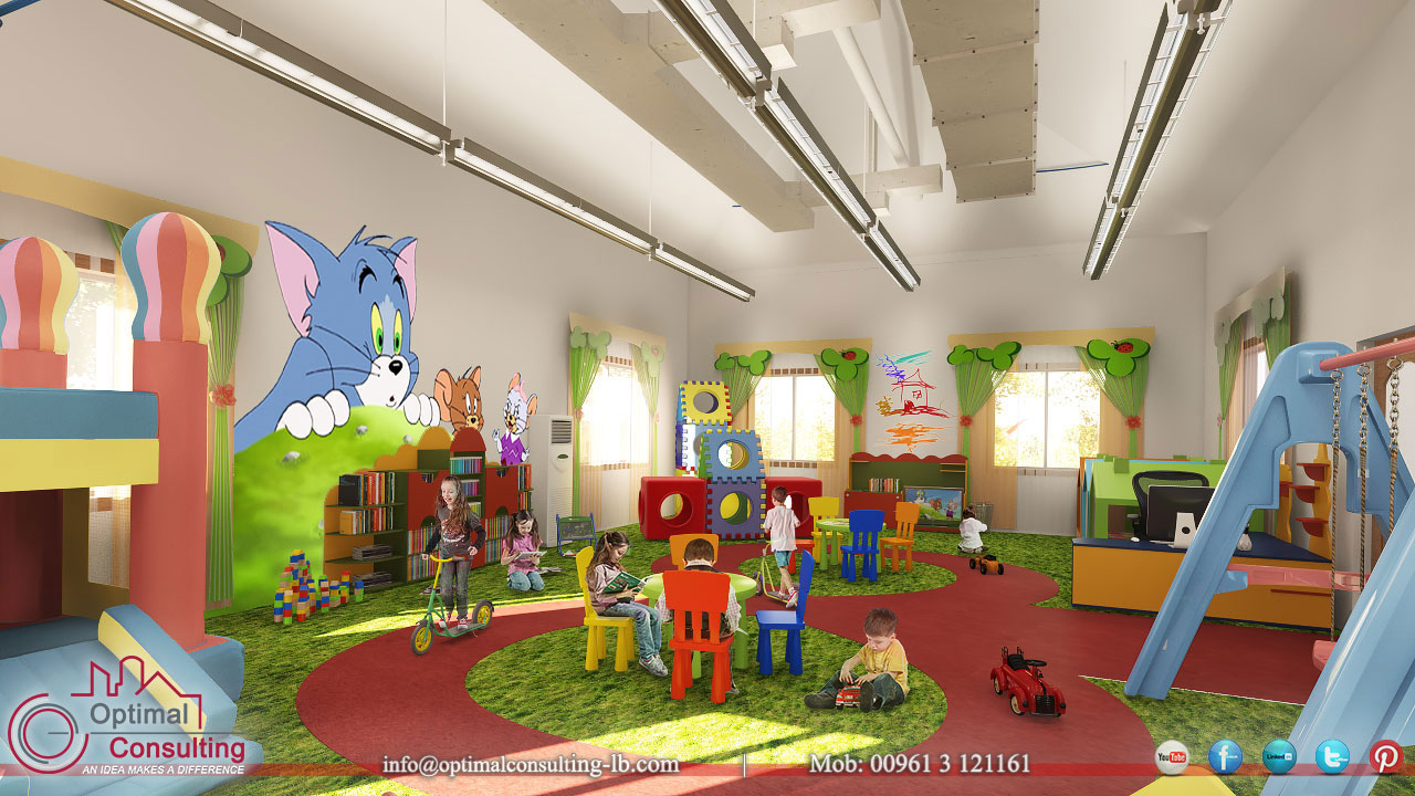 Interior Design & rendering for Sho2oun Nursery in lebanon. - Optimal ...